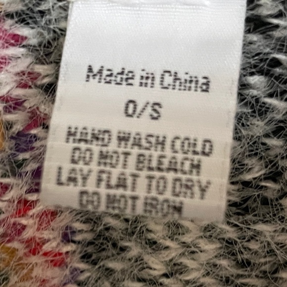 Anthropologie Akemi + Kin Olivia Western Aztec Poncho Cardigan One Size Comfy - Picture 8 of 9